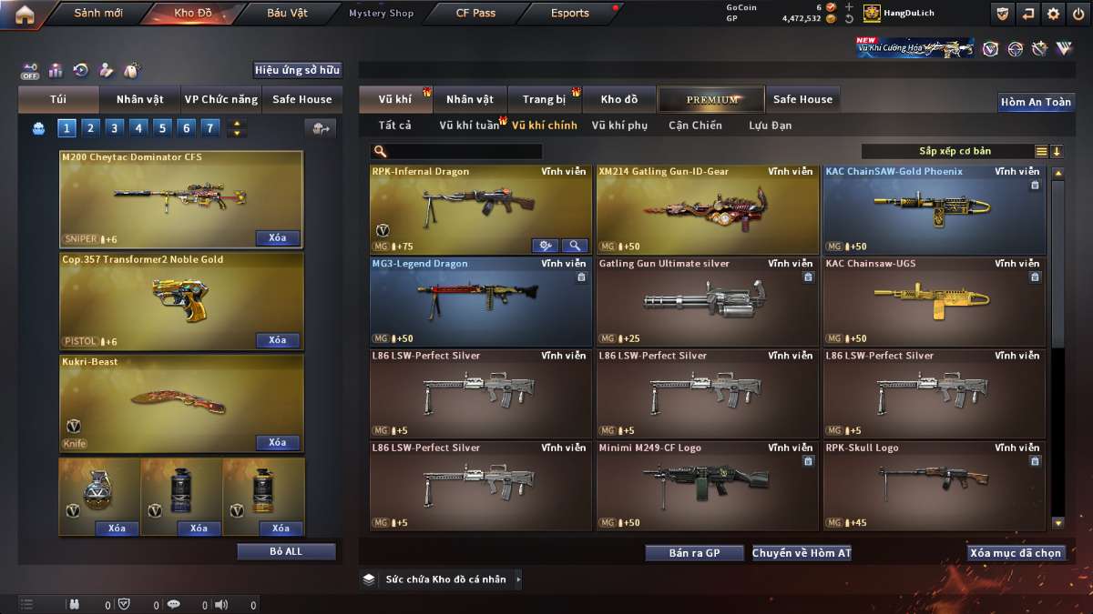 shop acc cf uy tin gia re